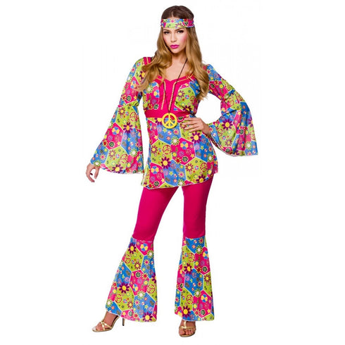 Hippy Girl 1960s Fancy Dress Costume