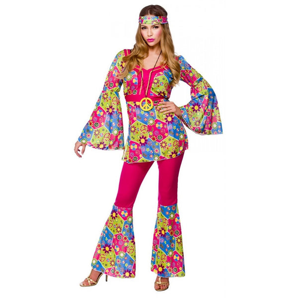Hippy Girl 1960s Fancy Dress Costume