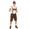 Oktoberfest Bavarian Beer Guy Costume - Brown