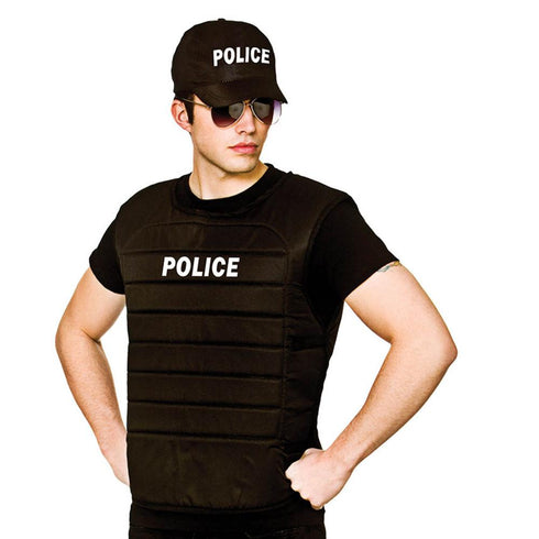 Police Vest & Cap Set