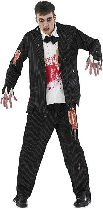Pin Stripe Zombie Costume