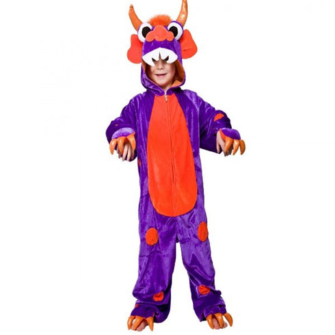 Mini Monster Purple / Orange Spots Costume