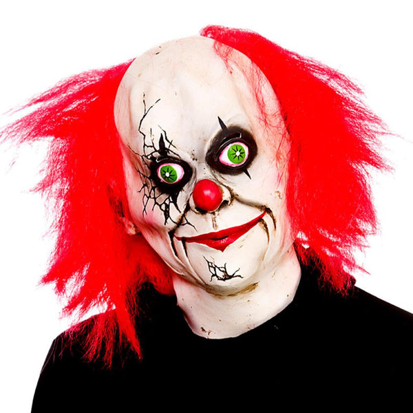 Full Head Creepy Clown Latex Mask