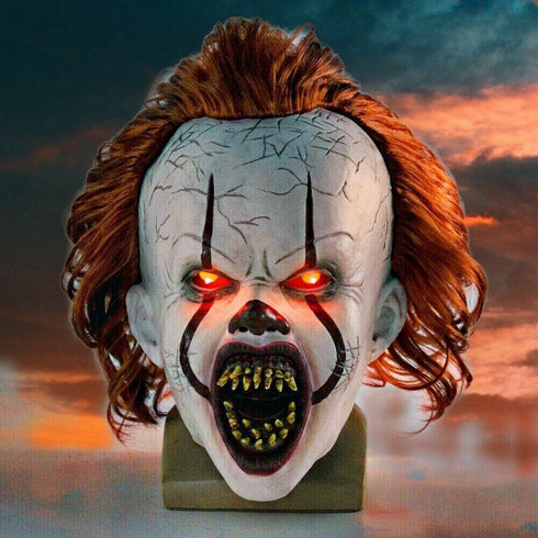 Led Light Up Scary Killer Clown Mask