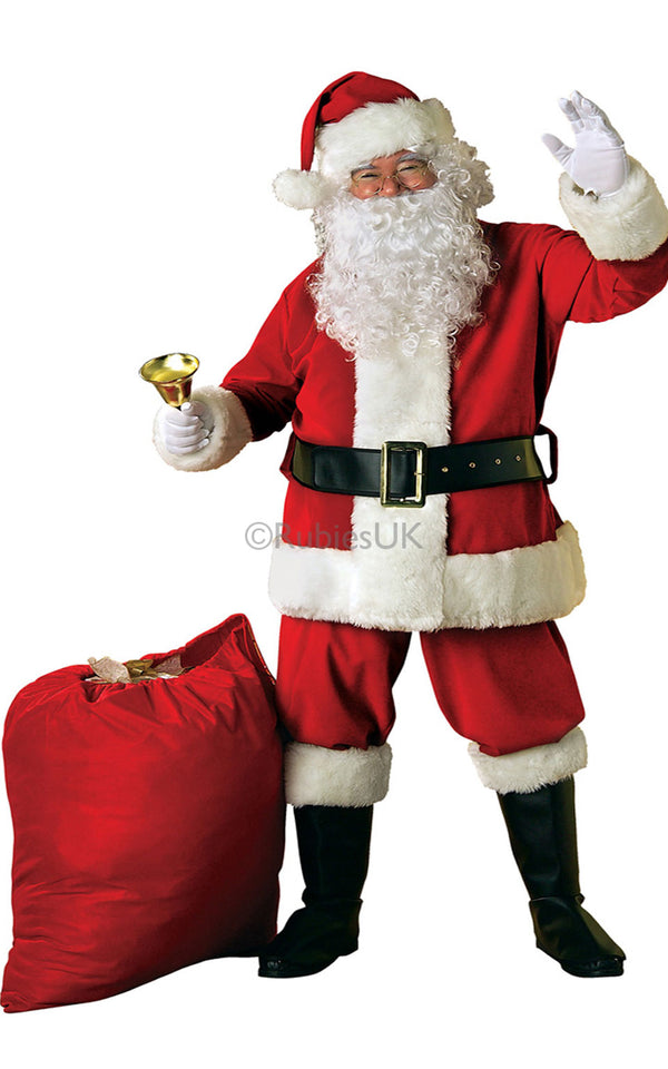 Adult Men’s Deluxe Velvet Santa Costume