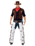 Cowboy Costume, Brown, with Waistcoat, Chaps, Scarf & Hat