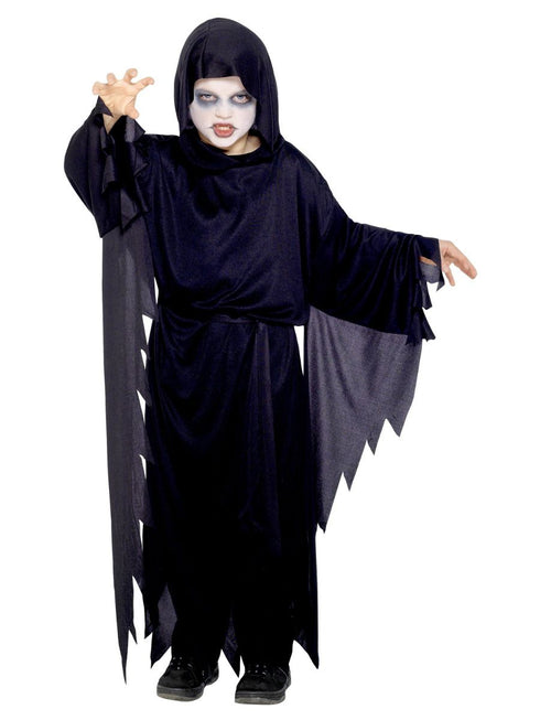 Screamer Ghost Robe, Black, with Hood