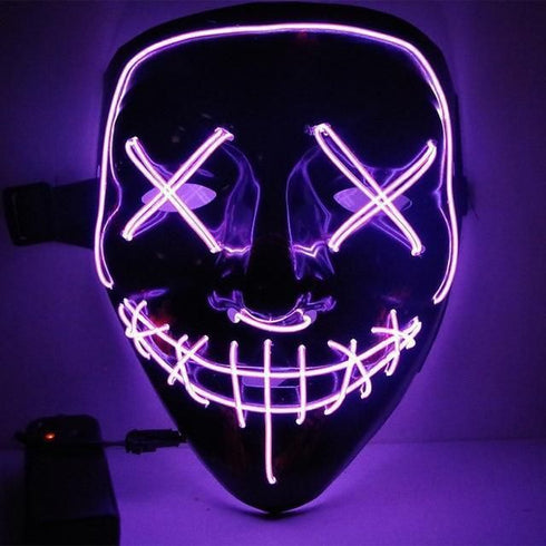 Purple LED Stitches Mask