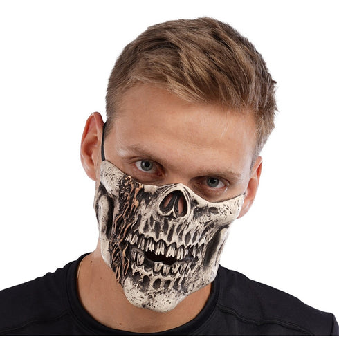 Skull Half Mask Latex Mask