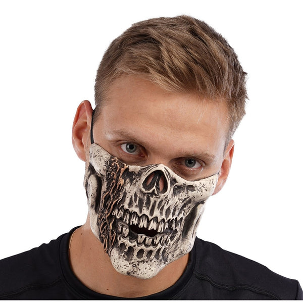 Skull Half Mask Latex Mask