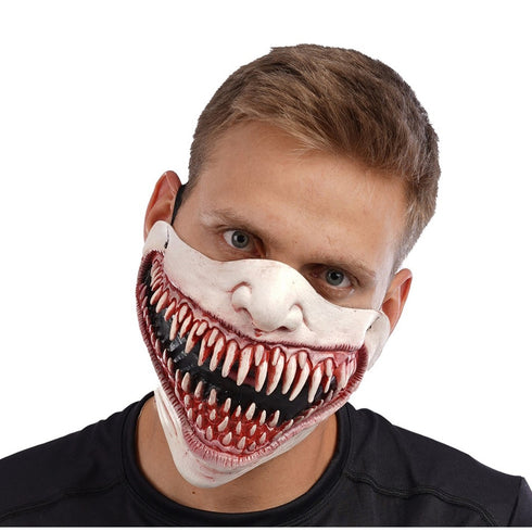 Creepy Chuckle Half Mask Latex Mask