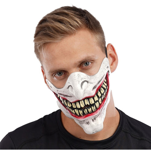 Creepy Smile Half Mask Latex Mask