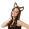 Brown Wolf Ears Headband