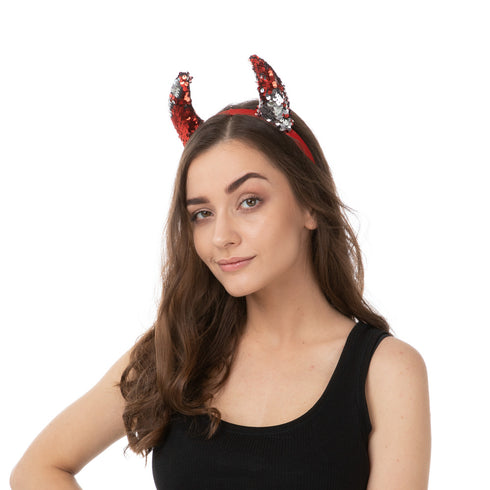 Sequin Reversible Devil Horns