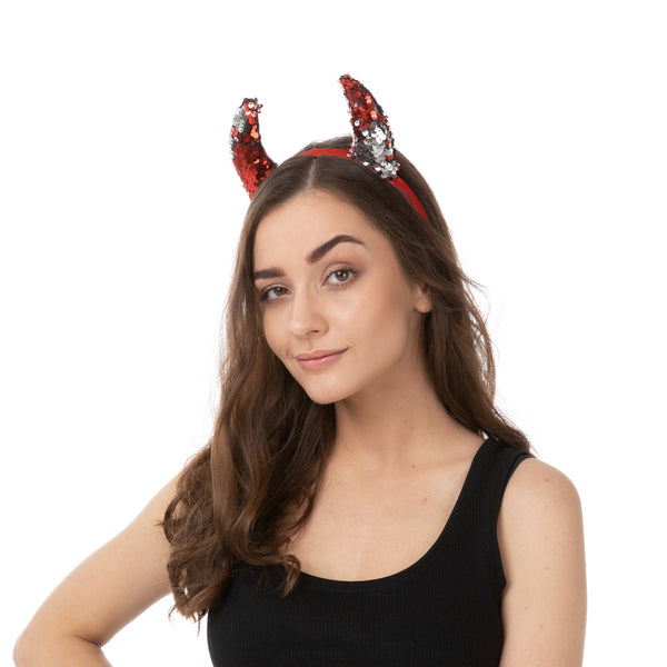 Sequin Reversible Devil Horns