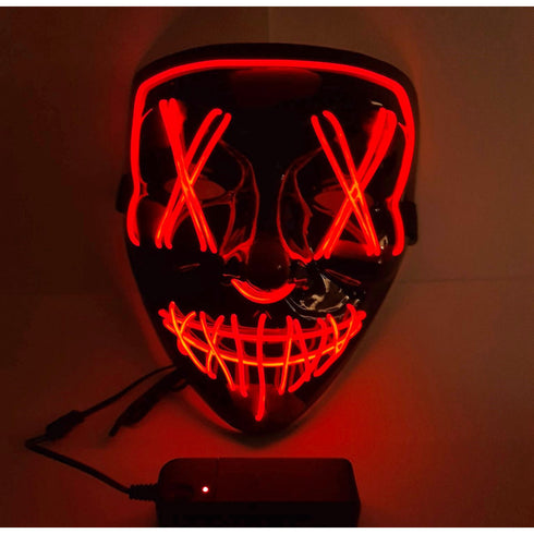 Red LED Stitches Mask