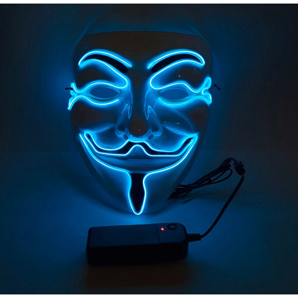 Blue Vendetta LED Mask