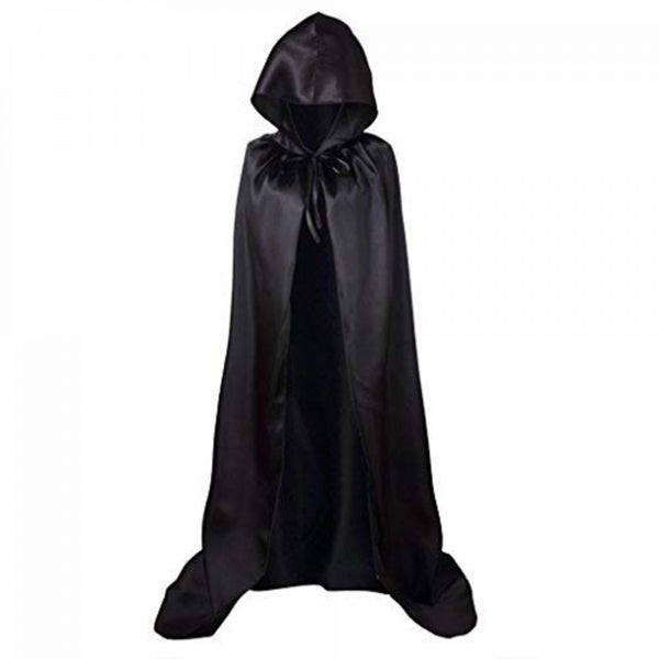 Adults Black Hooded Cape