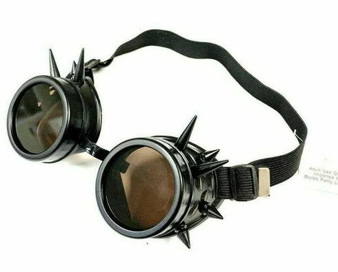 Black Cross Spike Goggles