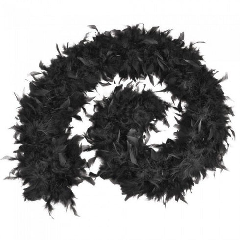 Luxury Feather Boa Black