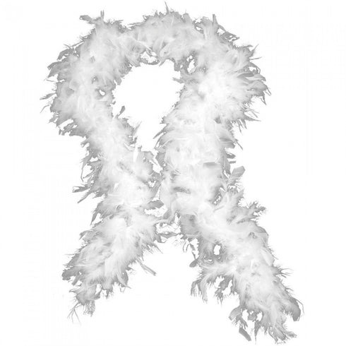 Luxury Feather Boa White