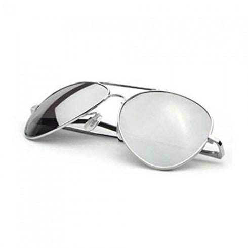 Silver Aviator Glasses