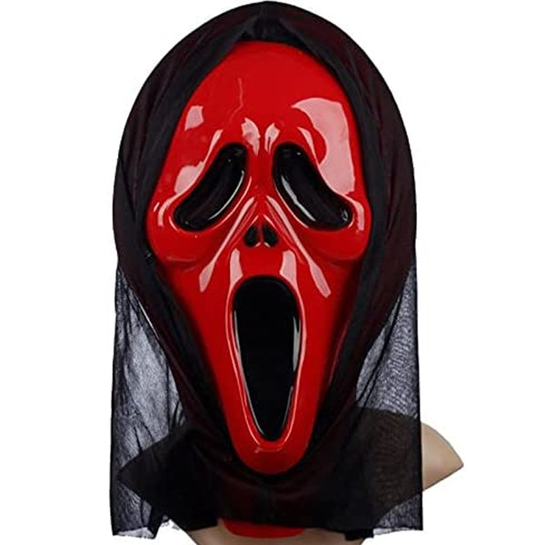 Halloween Ghost Grimace Scream Mask- Red