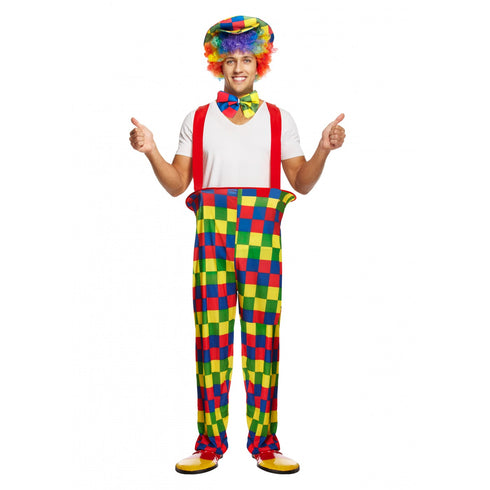 Adult Clown Rainbow Costume