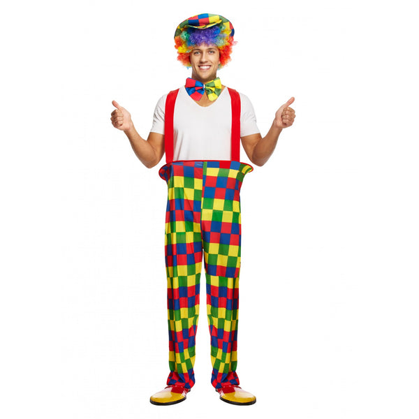 Adult Clown Rainbow Costume