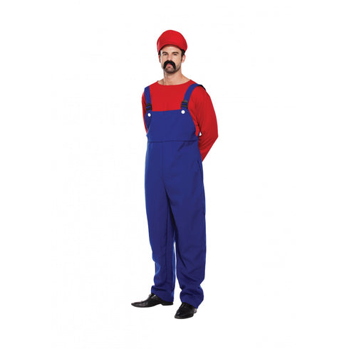 Adult Super Workman Costume Red