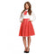 Adult Polka Dot Skirt/necktie Red
