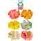 Hair Clip Hibiscus Flower 6 Astd Col