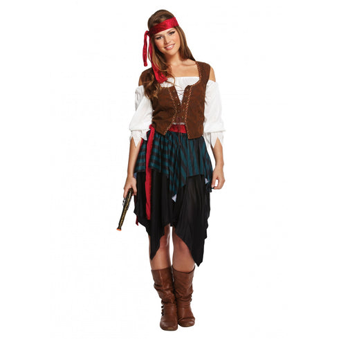 Adult Pirate Caribbean Lady Costume