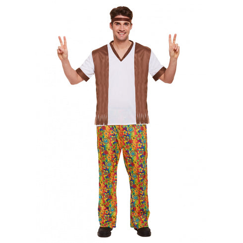 Adult Hippie Man Costume