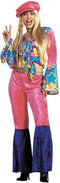 Go Go Hippie Woman Velvet Costume