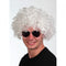 White Afro Wig