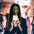 Creepy Old Woman Witch Mask with Hair