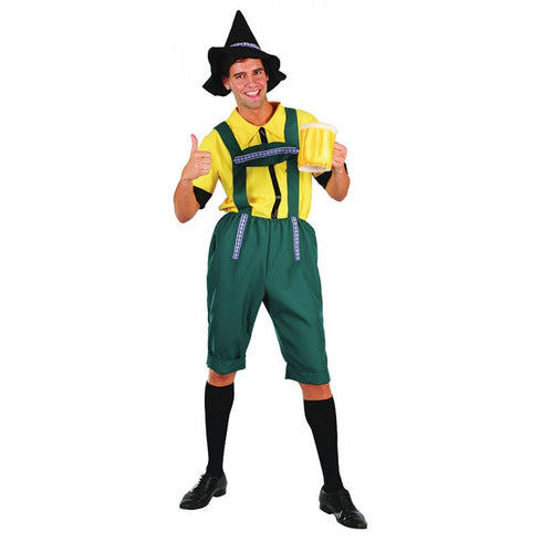 Bavarian German Beer Man Lederhosen National Costume