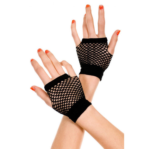 Fishnet Gloves Black