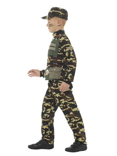 Camouflage Military Boy Costume