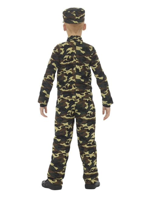 Camouflage Military Boy Costume