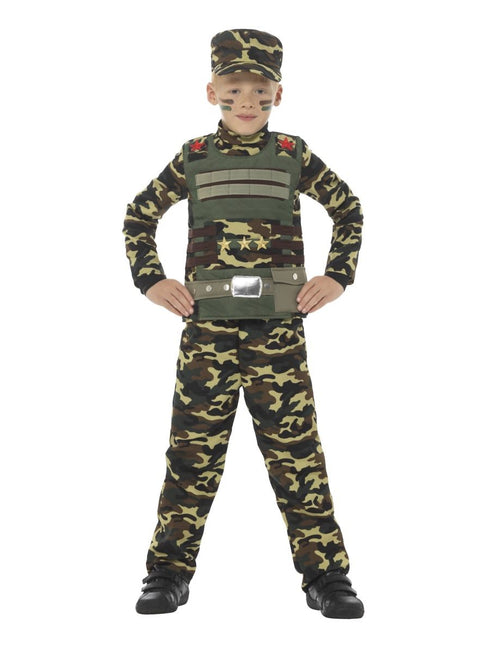 Camouflage Military Boy Costume