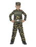 Camouflage Military Boy Costume