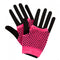 Fishnet Gloves Neon Pink