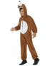 Fox Costume, Brown, with Hooded Jumpsuit