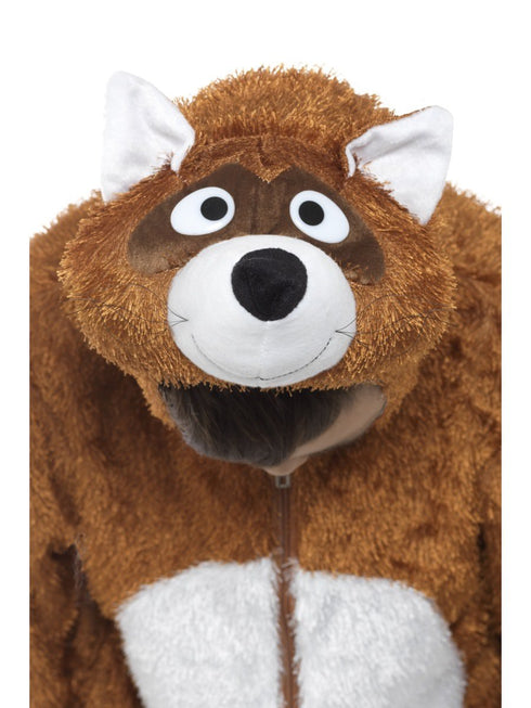 Fox Costume, Brown, with Hooded Jumpsuit