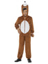 Fox Costume, Brown, with Hooded Jumpsuit