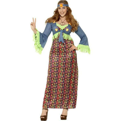 Curves Hippie Lady Costume