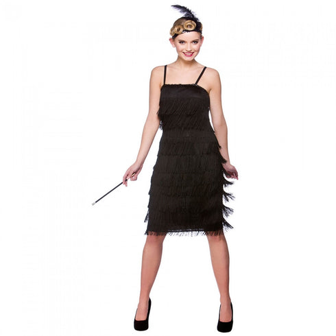 Black Jazz Fringe Flapper Costume