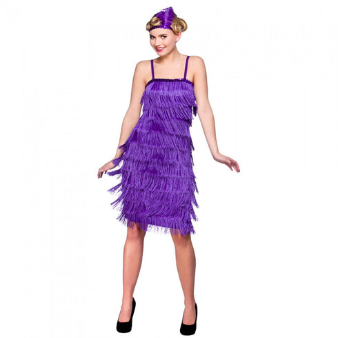 Purple Jazz Fringe Flapper Costume